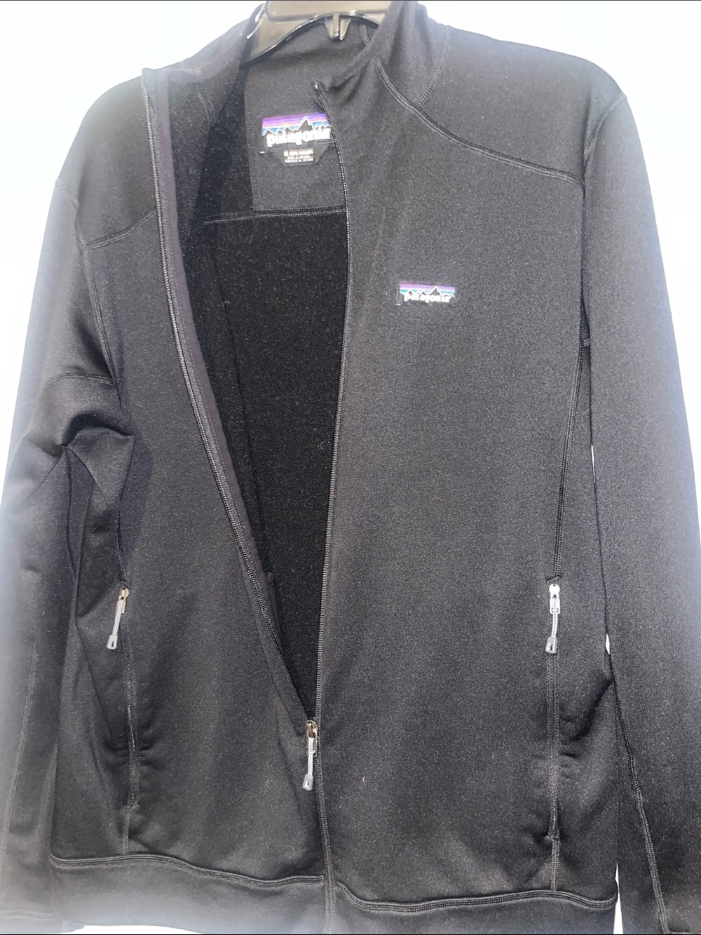 Patagonia Black Full-Zip Lightweight Fleece Jacket